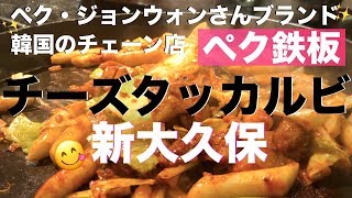 【新大久保グルメ】絶品チーズタッカルビのお店をみつけた‼️ 食レポ / 女ひとり / ひとり飯 / モッパン【セマウル食堂 0410】