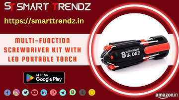 Multi Function Screwdriver Kit with LED Portable Torch