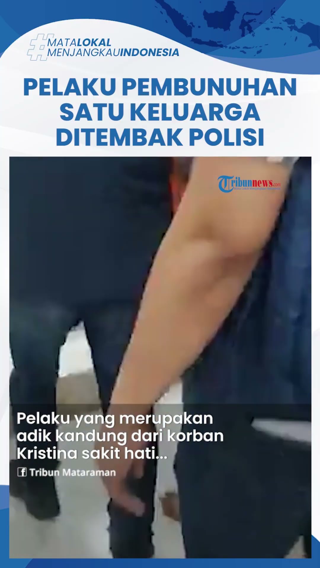 Pelaku Pembunuhan Satu Keluarga di Kediri Ditembak Polisi, Melawan Berusaha Kabur saat Ditangkap