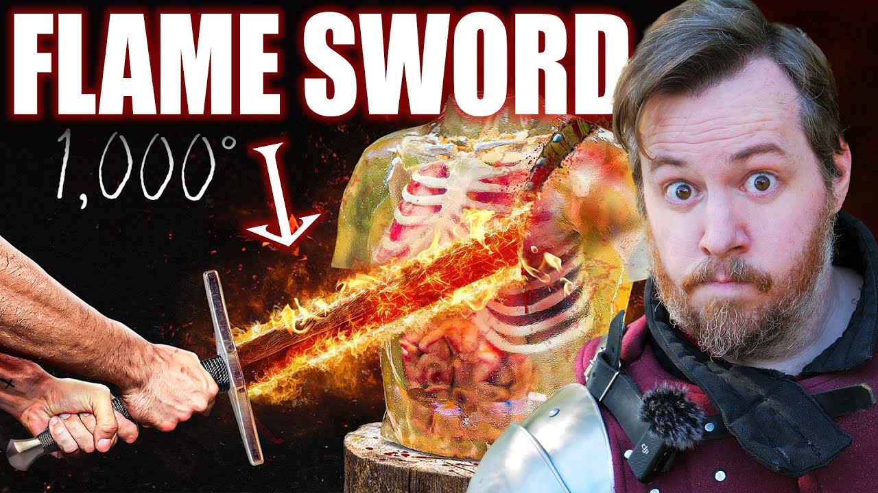 How good is MIKE SHAKE's Flame Thrower Sword? - REACTION