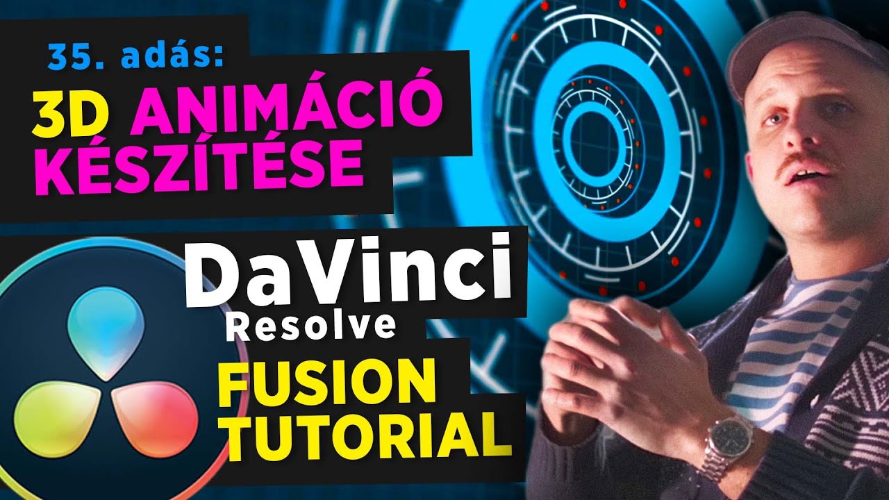 3D Fusion Animáció készítése | "SCI-FI HUD" | DaVinci Resolve | Compositing Tutorial