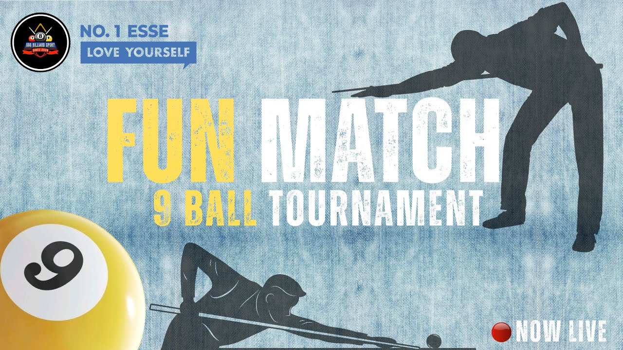 Image of video the GGG X ESSE FUN MATCH 9 BALL TOURNAMENT TABLE 7 - 8 13