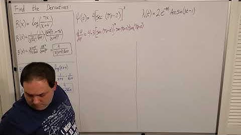 Calculus I -- Test 2 Review