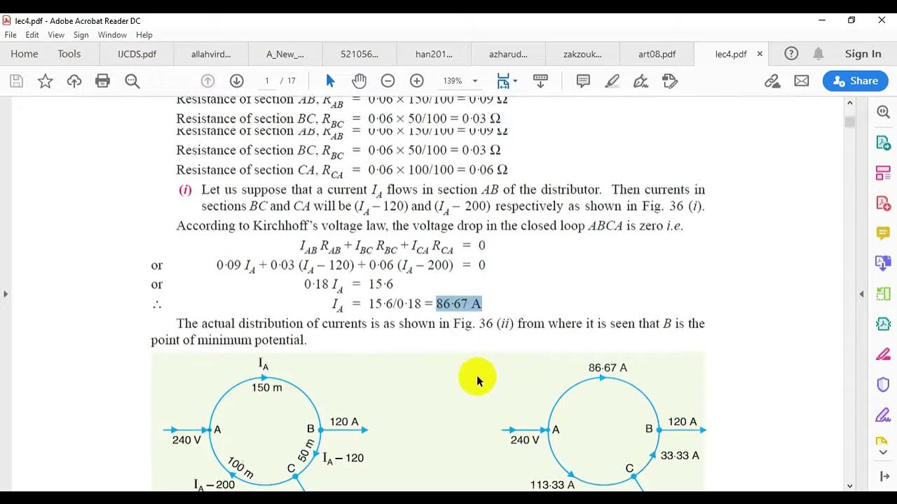 D.C. Distribution/Ring Distribution System شرح YouTube
