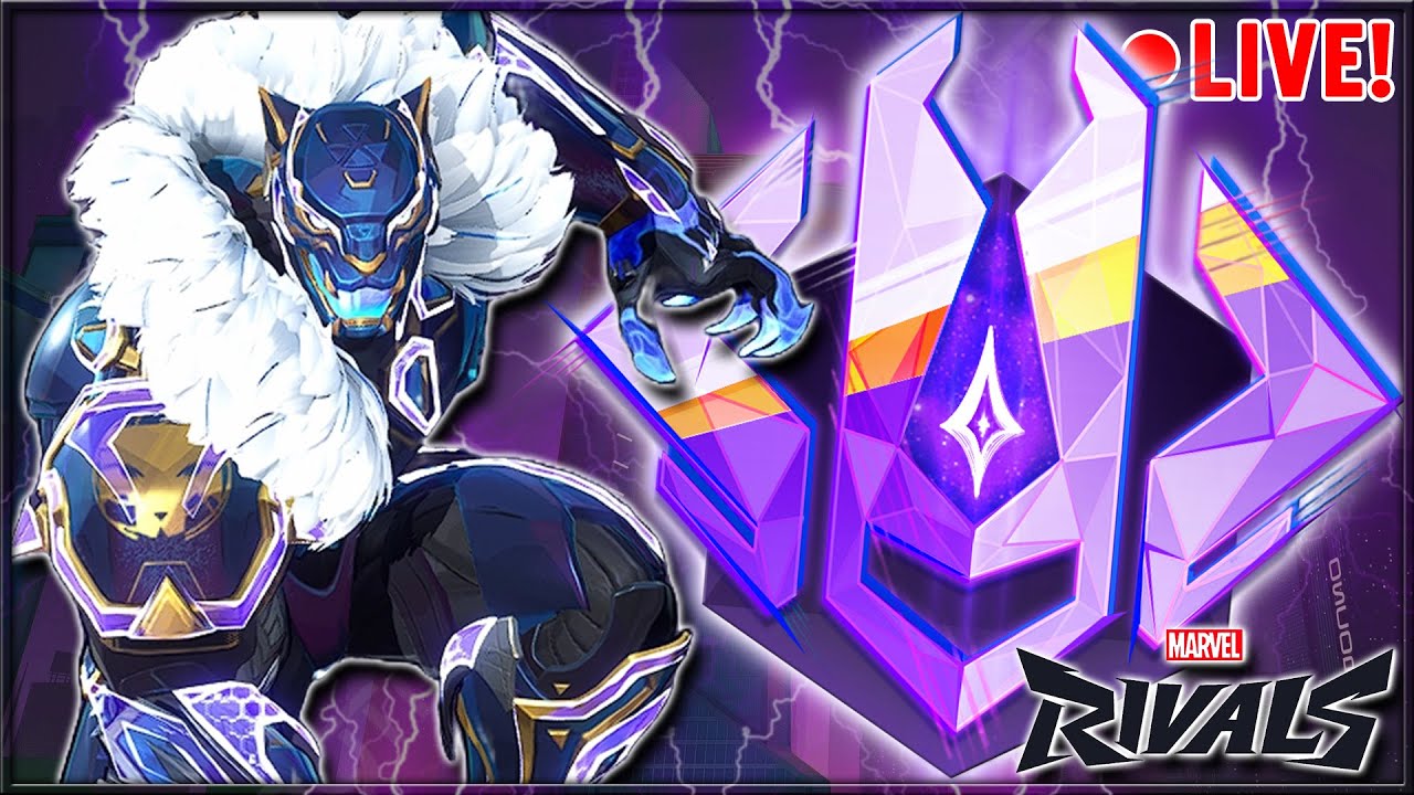 🔴 Black Panther Unranked To GM At 100 Twitch Followers! | Marvel Rivals ...