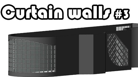 Learn Revit in 5 minutes: Curtain walls. Part 3 #5
