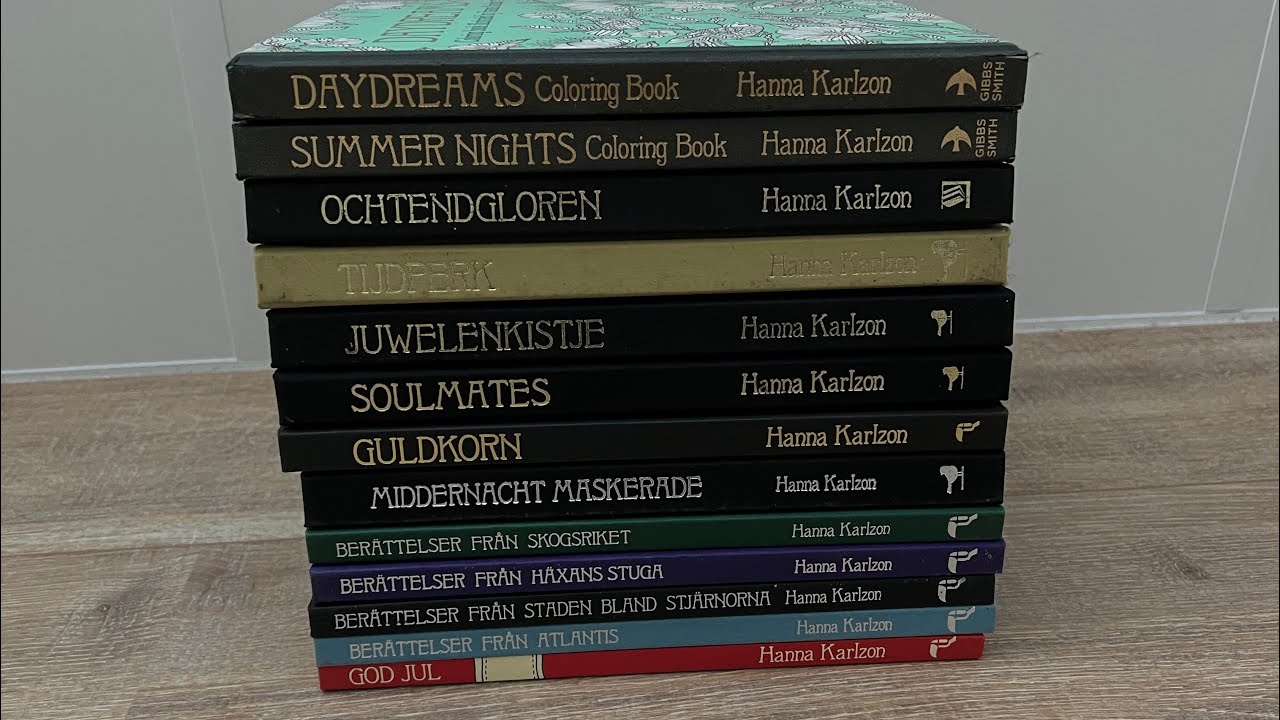 All my Completed pages in Hanna Karlzon books #completedpages #collection