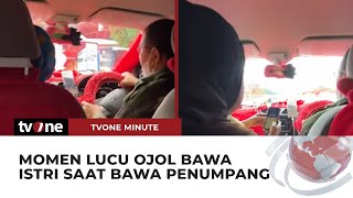 Ojol Bawa Istri, Penumpang: Kayak Dianterin sama Ortu | tvOne Minute screenshot 2
