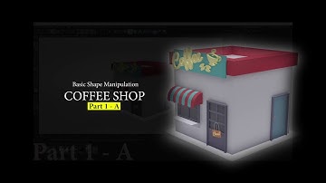 How To Model a COFFEE SHOP part1 in Cinema 4D
