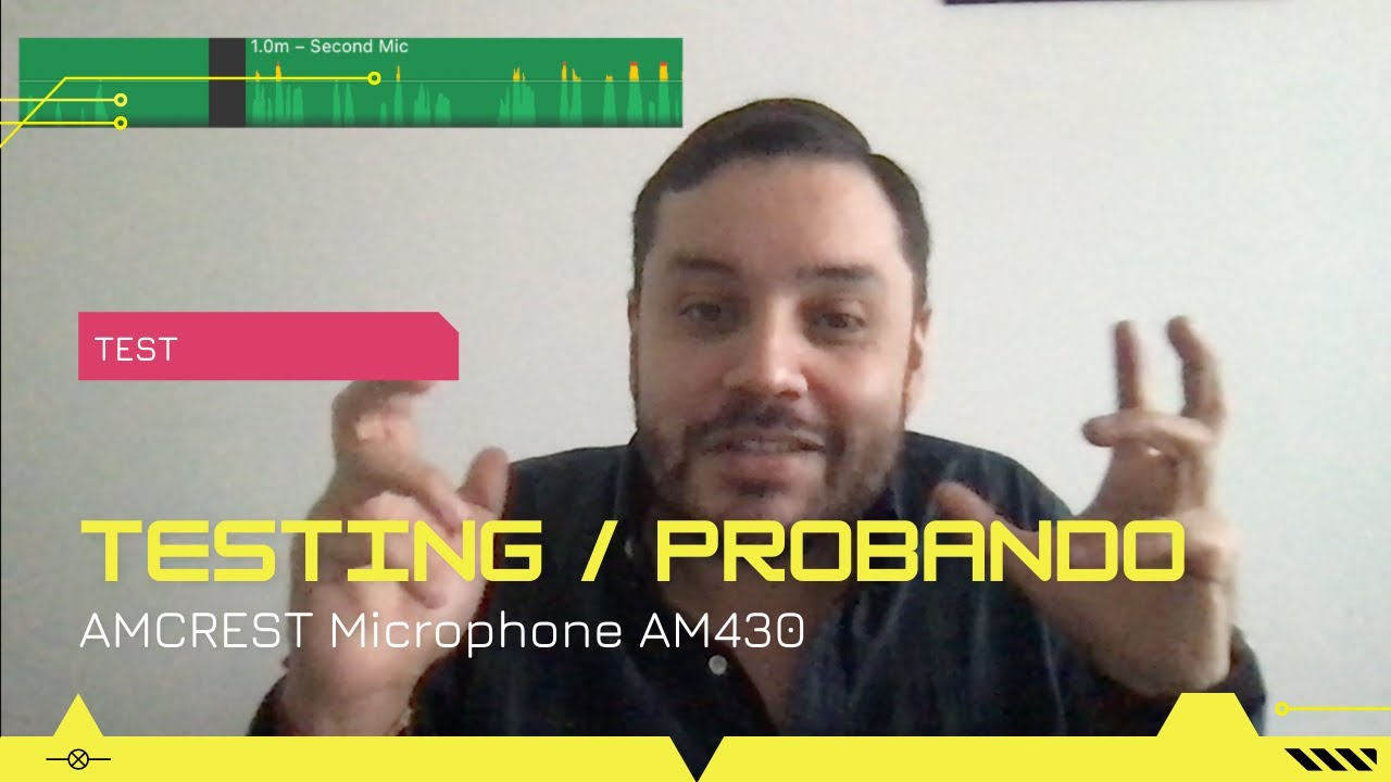 Testing Microphone Amcrest AM430 - YouTube