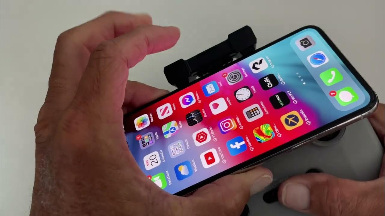how-to-attach-iphone-to-dji-mini-2-controller-youtube