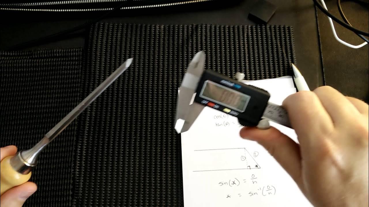 How to measure and calculate bevel angle of a chisel (or other things) YouTube
