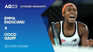 Emma Raducanu v Coco Gauff Extended Highlights | Australian Open 2023 Second Round