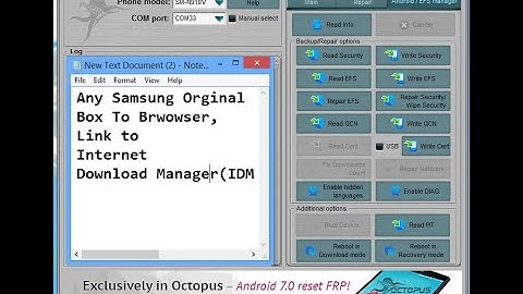 Any Samsung Orginal File,Download Octoplus Box To Brwowser, Link to Internet Download Manager(IDM)