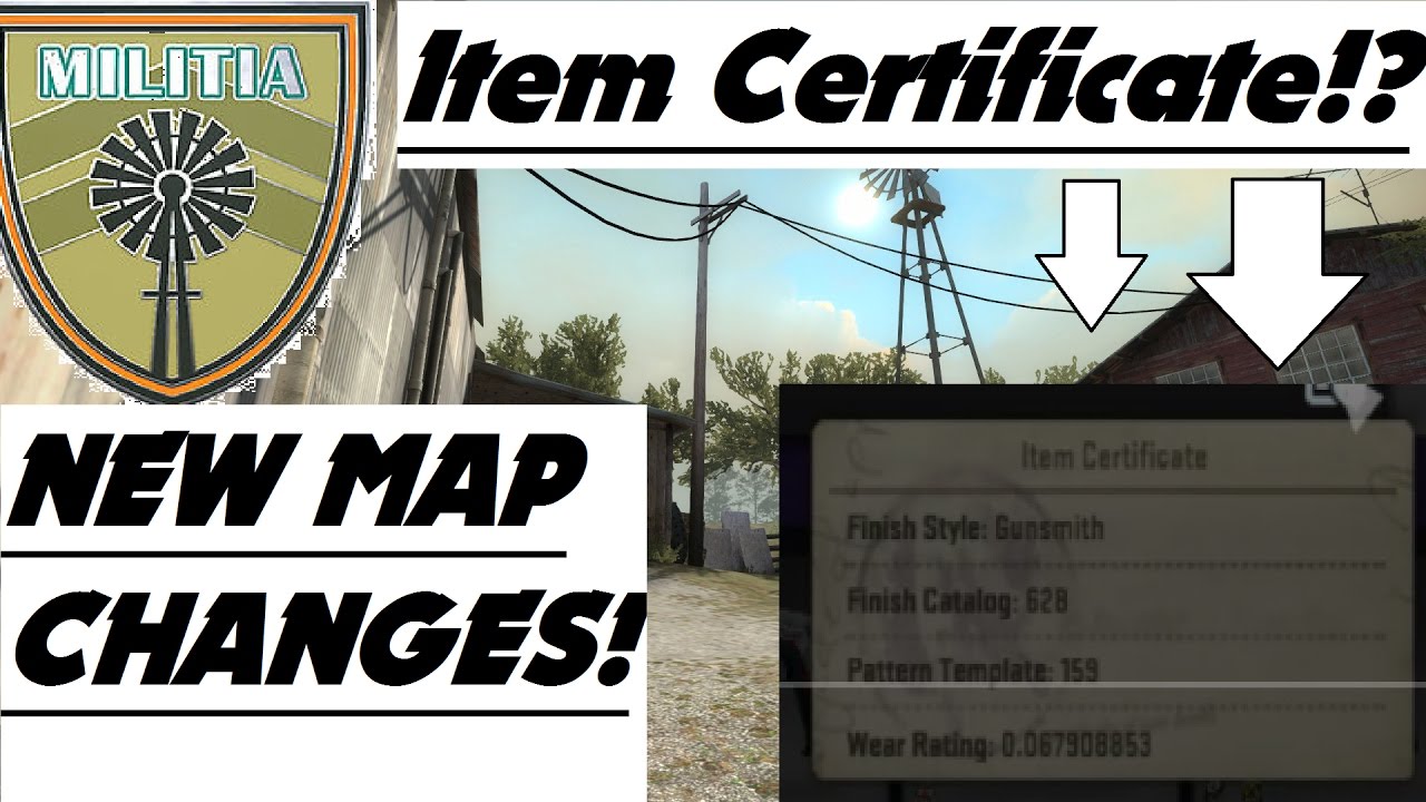 CSGO NEW UPDATE MILITIA CHANGES PLUS ITEM CERTIFICATE AND MORE! - YouTube