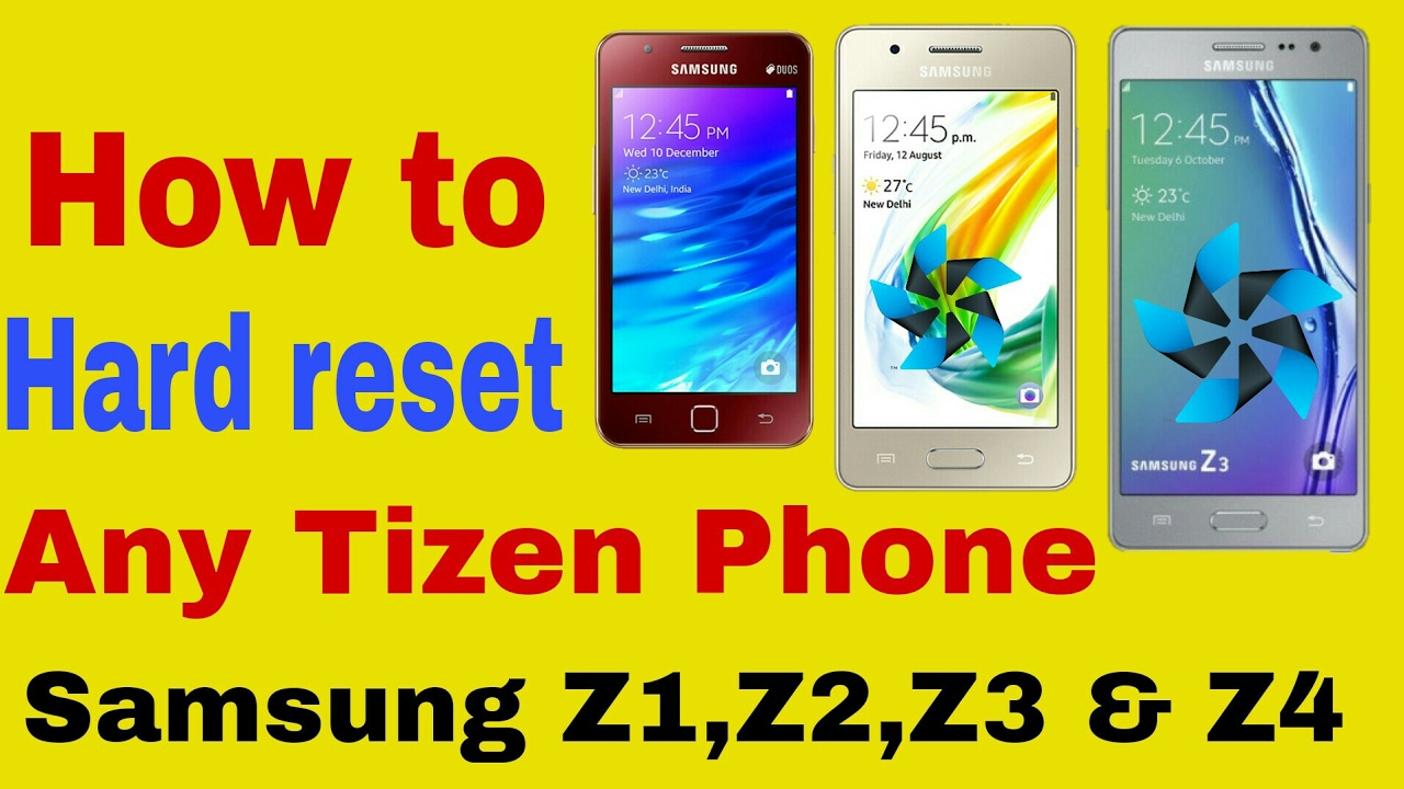 (Hindi) How to hard reset any tizen phone