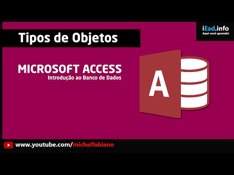 Vídeo: Qual objeto de banco de dados do Access pode ser usado para entrar?