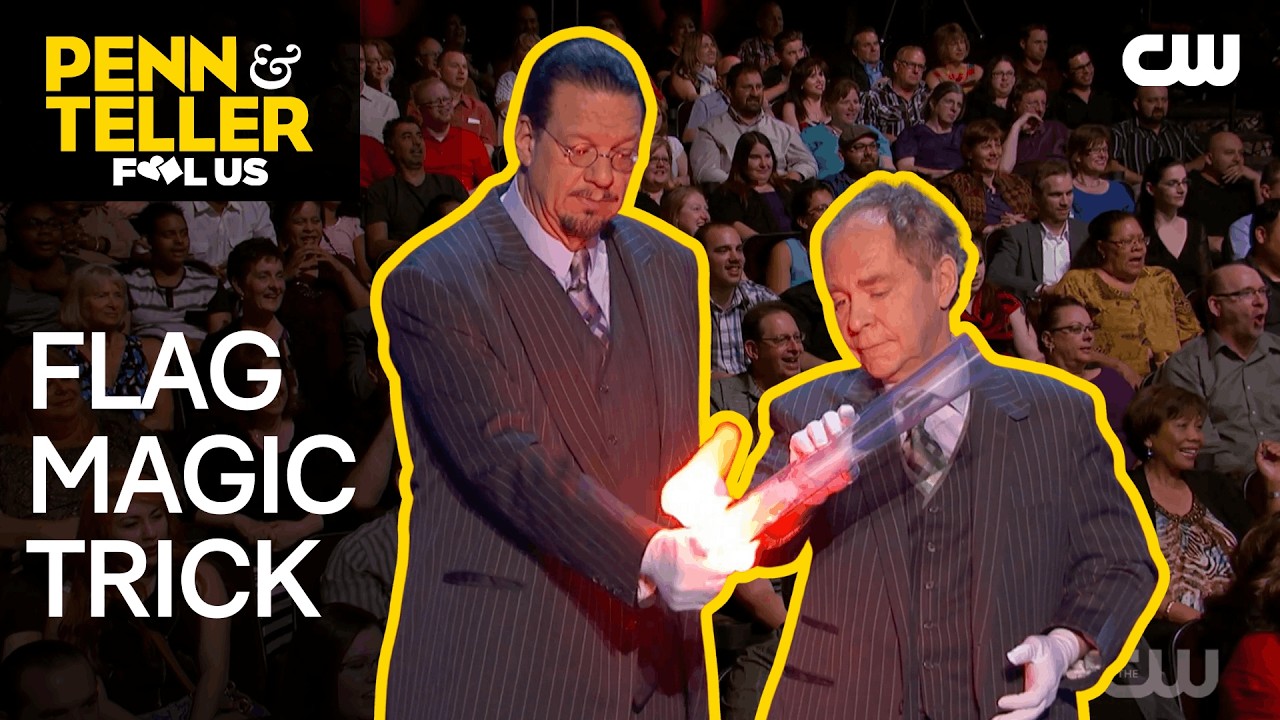 Penn & Teller Perform Flag Magic Trick | Penn & Teller: Fool Us | The CW