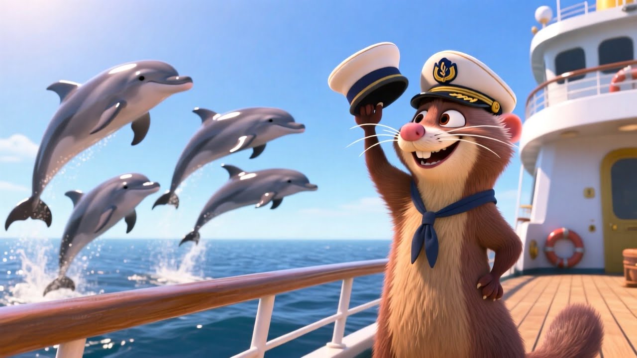 Magic Ferry with a Ferret ⛴️🦦✨ Fun Kids Song | Preschool Adventure & Learning