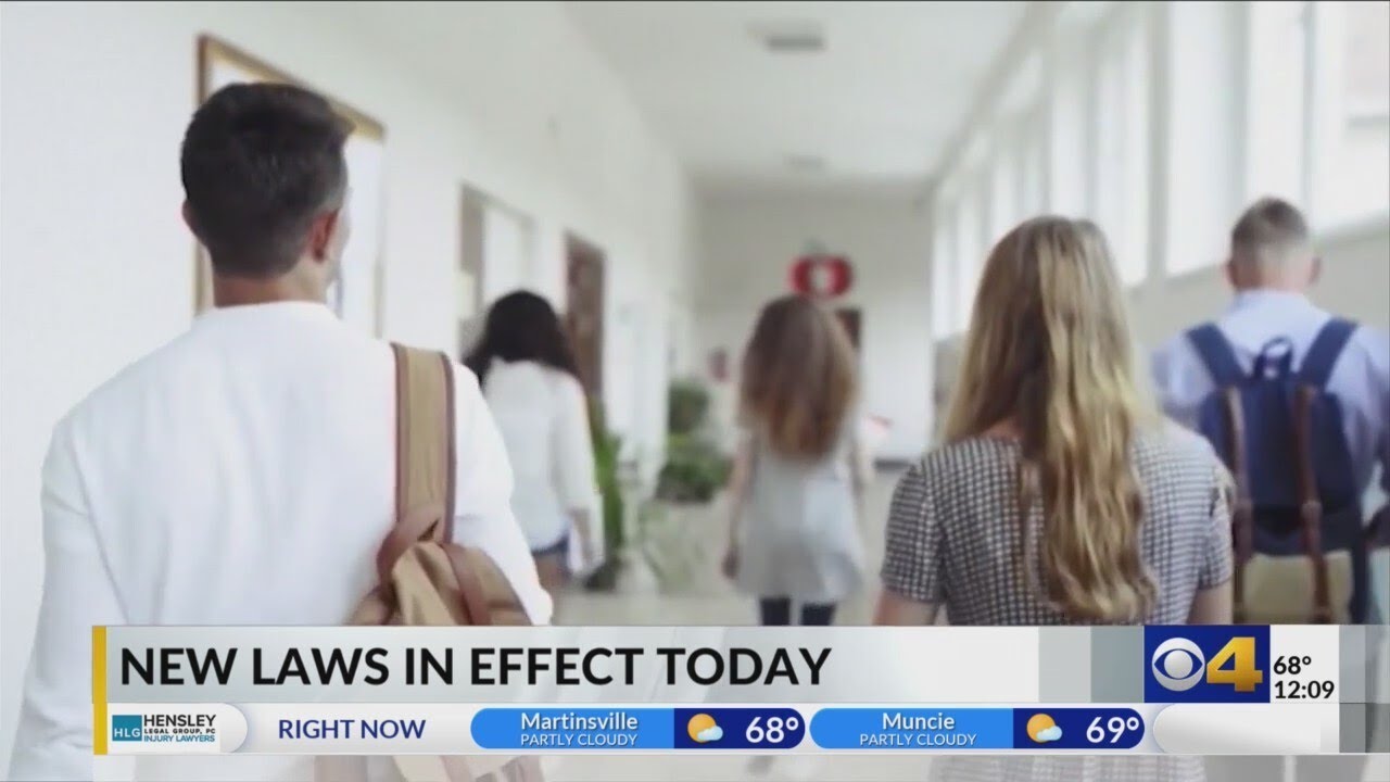 New indiana laws go into effect today youtube