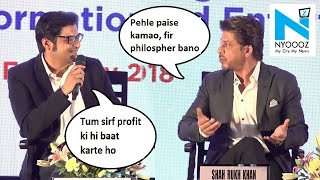 Shah Rukh Tells Arnab Goswami “First Become Rich Then Become A Philosopher” | NYOOOZ TV