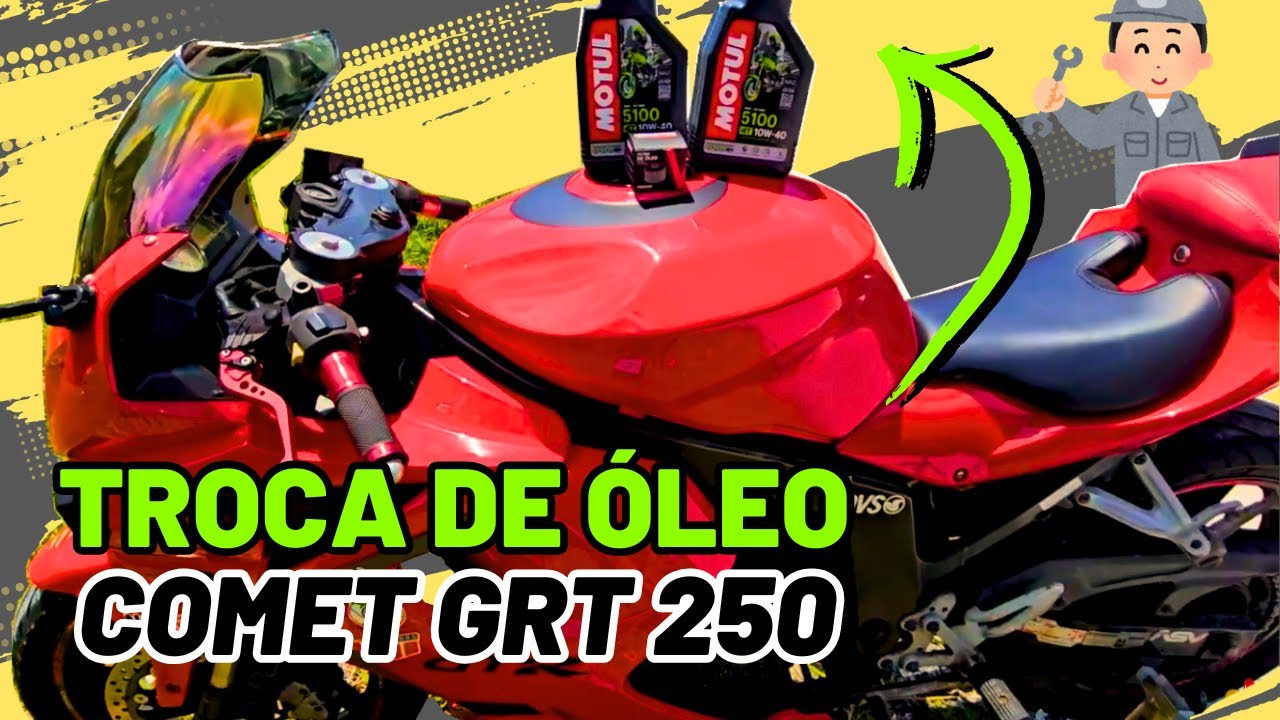 Como Trocar o Óleo da moto Hiosung Comet GTR 250 Kasinski
