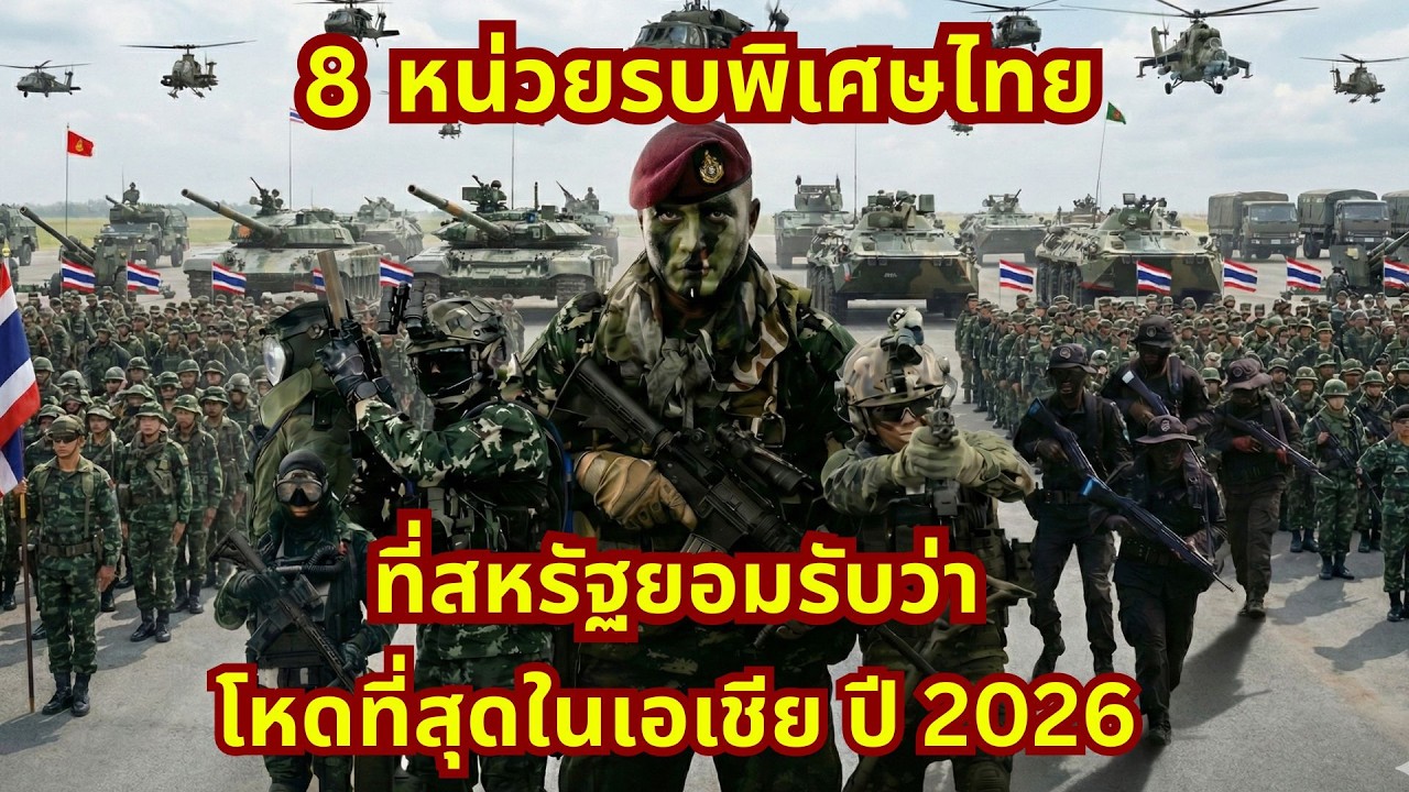 8 หน่วยรบพิเศษไทยที่สหรัฐและพันธมิตรยอมรับว่าโหดและการฝึกที่อันตรายที่สุดในเอเชีย ปี 2026