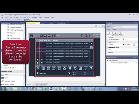 Studio 5000 View Designer and PanelView 5000: Intro Lab - 8 - Understanding Alarms