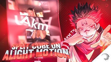 Cube split transition on alightmotion tutorial🔥🤯 | am tutorial |#alightmotion #alightmotionpreset