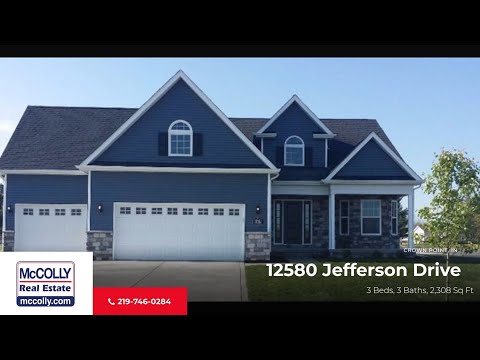 12580 Jefferson Drive, Crown Point, IN home video tour