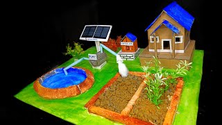 working model solar power irrigation system || solar irrigation || Assam Make Stuff