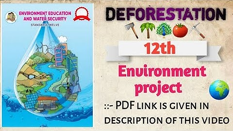 DEFORESTATION || 12th Environment project ||#video #environmentproject #maharashtrastateboard
