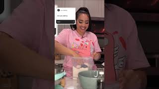Valentine’s Day with Demetria Obilor: Q+A and making cookies 🥰🍪 #cookies #food #valentinesday