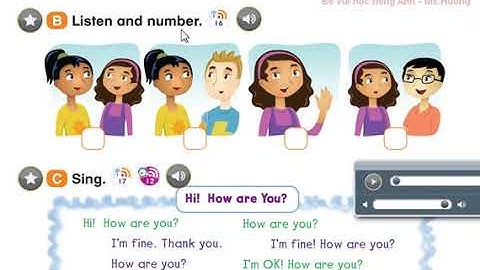 Hi-Dragons English "Everybody up 1" - Unit 1-  Lesson 3 page 8+9