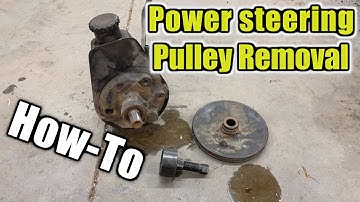 Power Steering Pulley Removal When Pressed On How-To