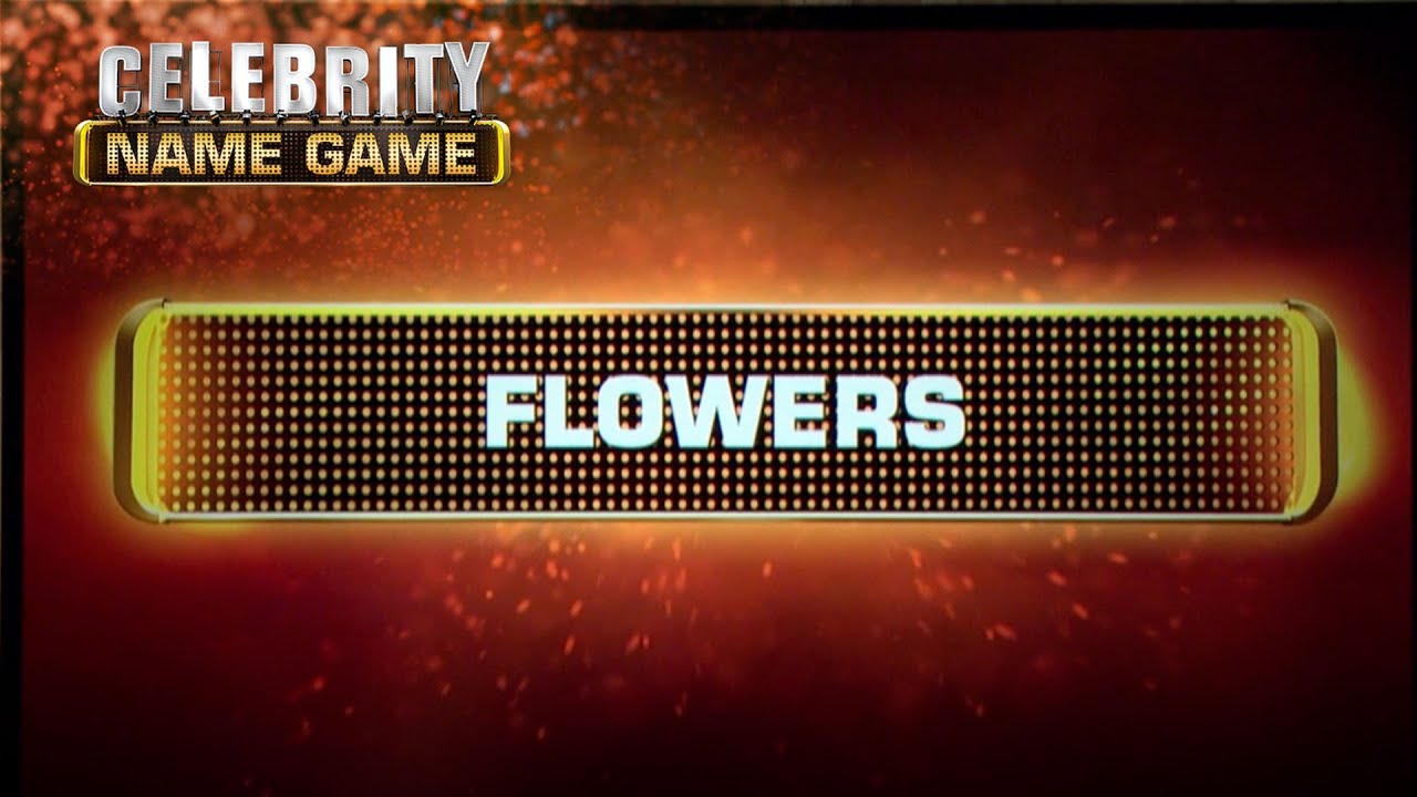 The Category is Flowers | Celebrity Name Game