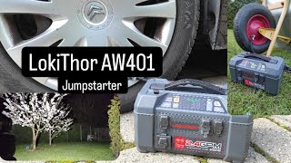 LokiThor AW401 - 2400 Ampere!! - jumpstarter med en masse funktioner