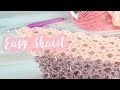 Easy Crochet Shawl / Lace Arcade Crochet Stitch