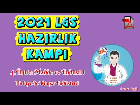 2024 LGS DERS-19 4.Ünite: Türkiye'de Kimya Endüstrisi