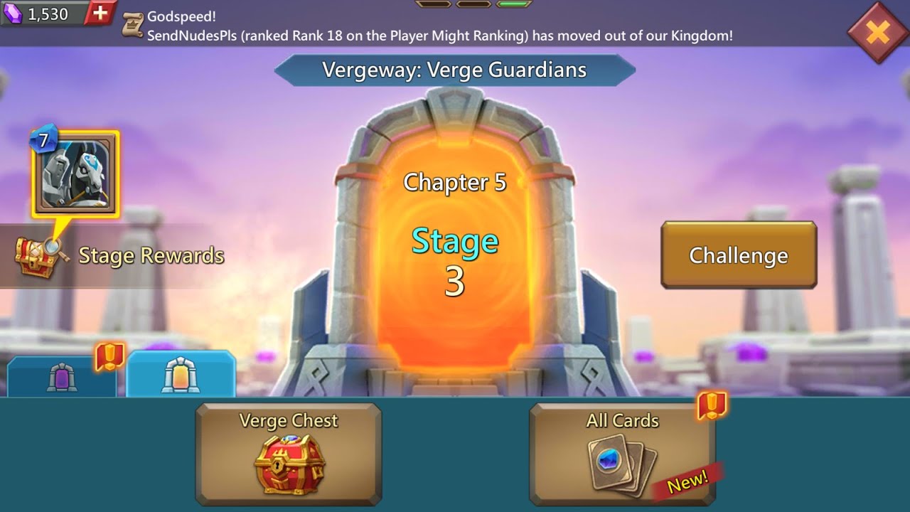 Lords Mobile Vergeway Chapter 5 stage 3
