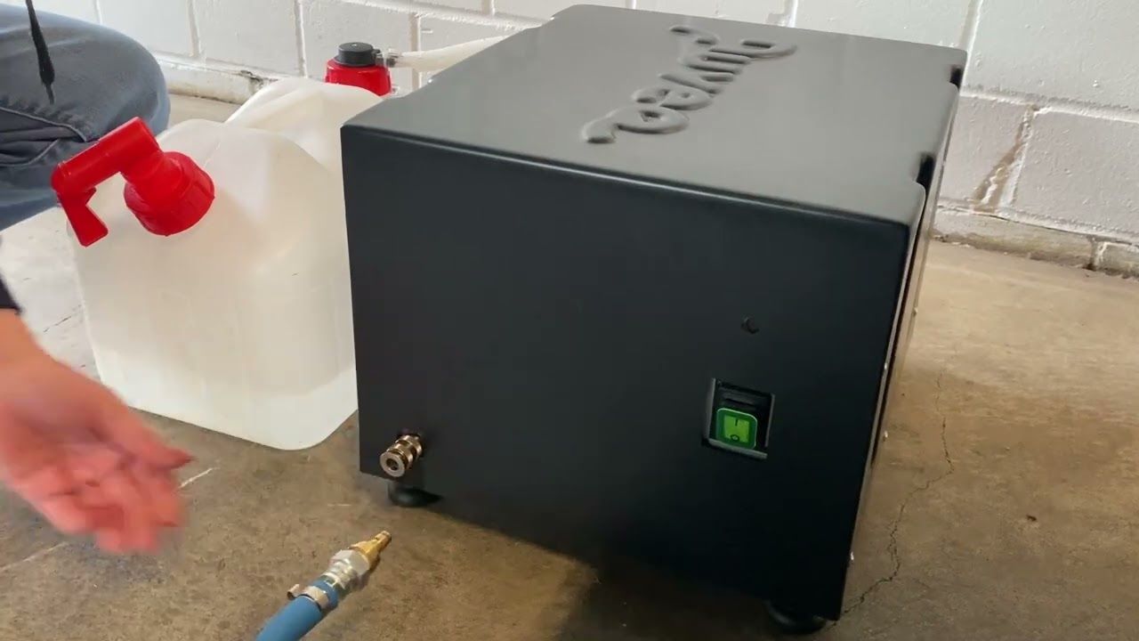 nuveq hay steamer: Separating the steam generator from the hay steamer 3