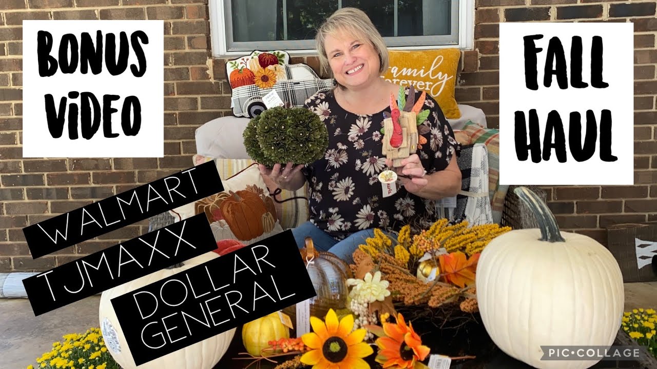 Fall Haul/Walmart/TJMaxx/Dollar General/Bonus Video YouTube