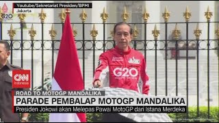 Presiden Jokowi Melepas Parade MotoGP dari Istana Merdeka