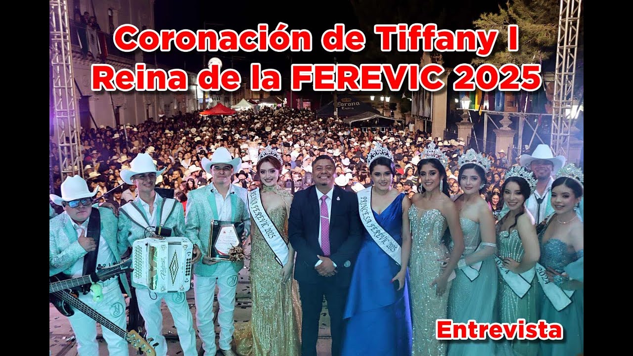 Coronación de Tiffany I Reina de la FEREVIC 2025 