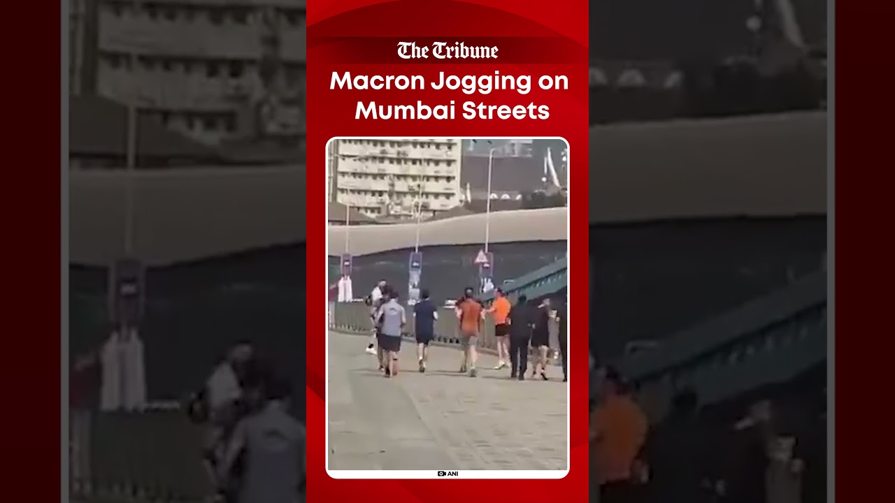 Macron Goes for Morning Jog in Mumbai During India AI Impact Summit Visit