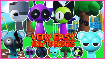 Roblox Update - How to get ALL 5 NEW BADGES And NEW SECRET MORPH in 3D SPRUNKI RP AND ANIMATIONS