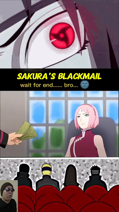 Sakura's Blackmail #naruto #anime #funny #reaction #sus #sakura #shorts