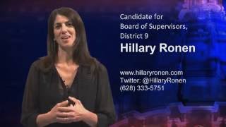 Hillary Ronen, candidate for San Francisco Board of Supervisors, District 9, Nov. 2016 election