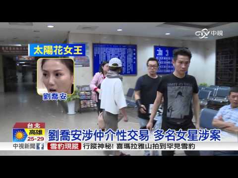 劉喬安涉仲介性交易 多名女星涉案│中視新聞20151028