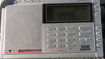 RWM Moscow time pips on 9996 khz Tecsun pl-600